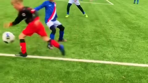 Kids skills in football