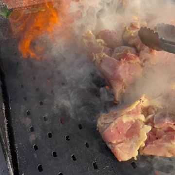 Marinated Chicken Thighs Go On The Grill