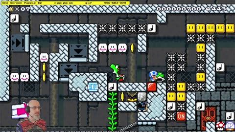 One Screen Puzzle #2 by Froslame _ 556-KB3-Q0H _ Mario Maker 2 Puzzle solution