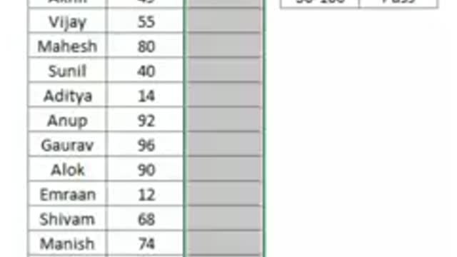 how to make result card in excel