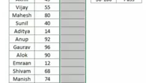 how to make result card in excel