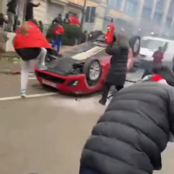 Brussels: Moroccan Migrants Celebrate Their Team's World Cup Victory Over Belgium with Riots