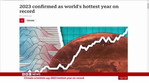 2023 confirmed as world's hottest year on record - BBC News