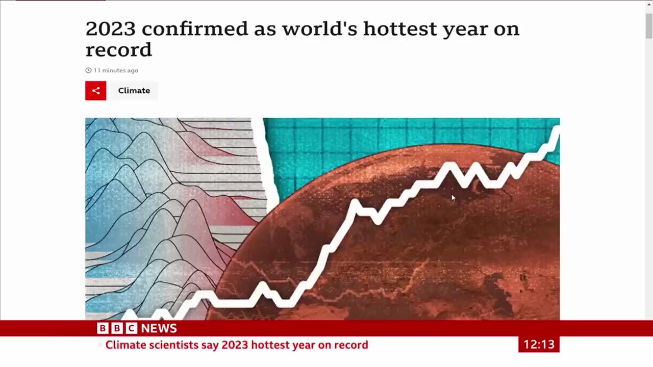 2023 confirmed as world's hottest year on record - BBC News