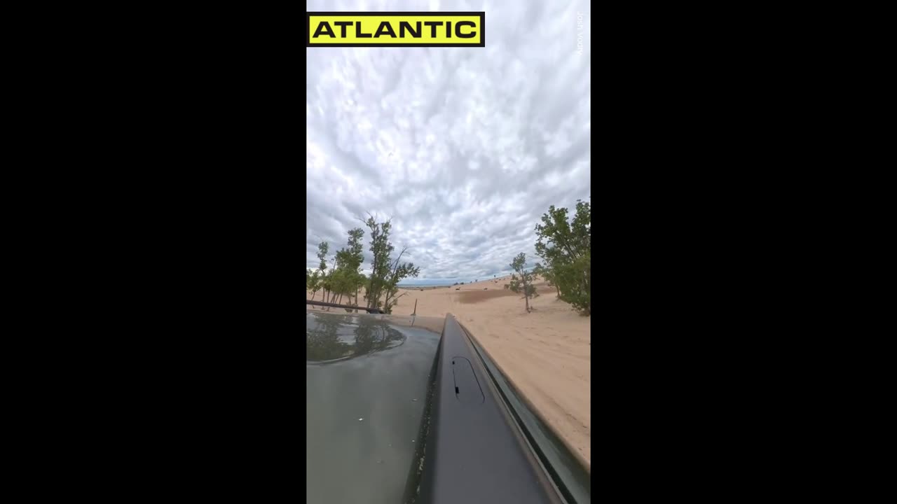 Watch moment dirt biker jumping dunes gets horrible surprise