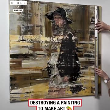 'Ruining' a painting to make art