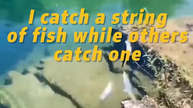 I catch a string of fish while others catch one
