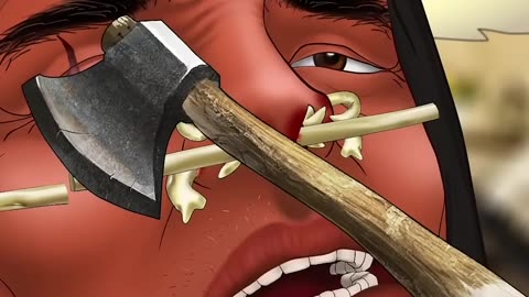 ASMR Remove Unmanaged Piercing In Nose By Stone Ax