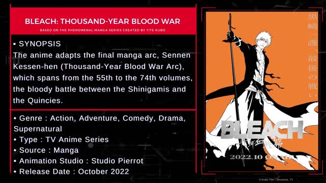 BLEACH Thousand Year Blood War Official Trailer