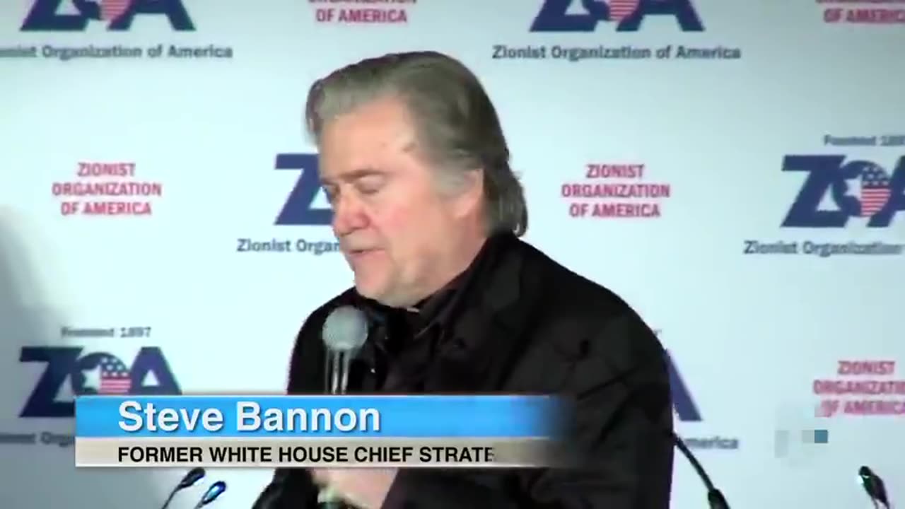 Steve Bannon says he is a proud Christian Zionist at the Zionist Organization of America conference