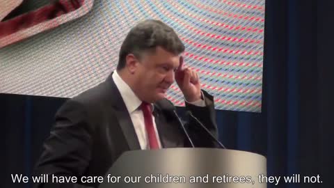 Ukrainian President said to them before US trained soldiers killed thousands in the Donbass.