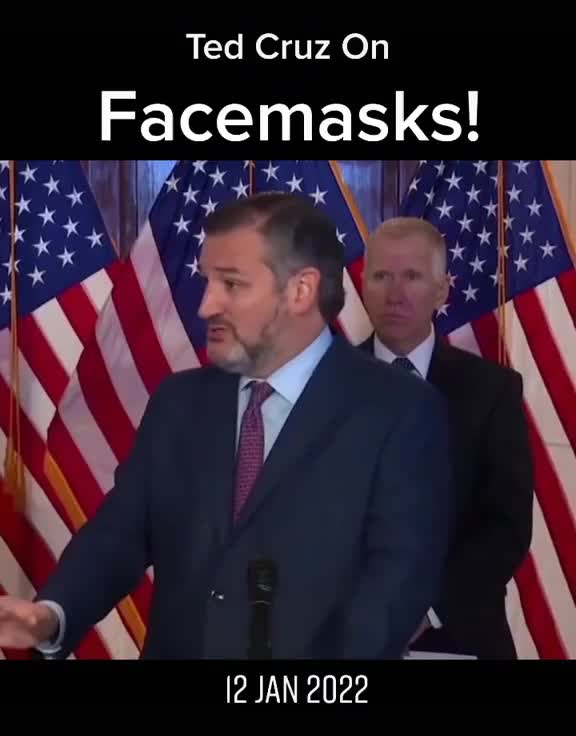 TED CRUS FACEMASKS NOT REQUIRED