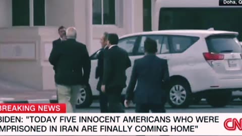 See the moment five Americans freed from Iran arrive in Qatar