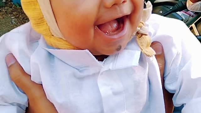 Animation of cute smile 😊😎of my smart baby