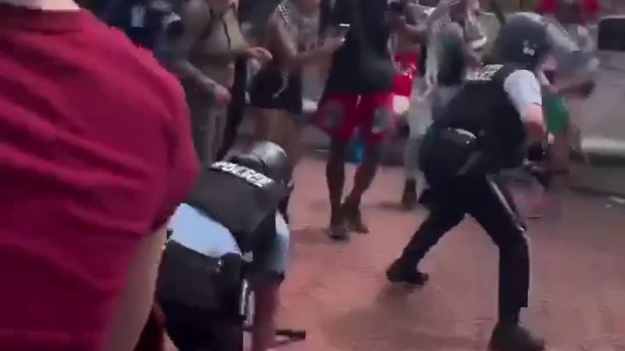 Pro-Hamas terrorist (https://t.me/police_frequency/122490) drags U.S. Park