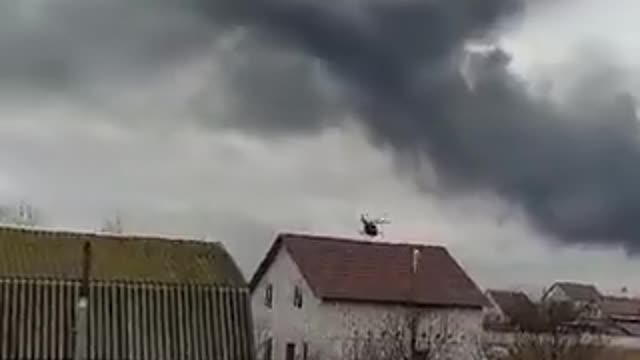 Another video from Gostomel, about 30 helicopters
