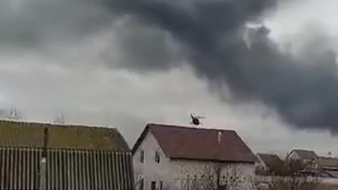 Another video from Gostomel, about 30 helicopters