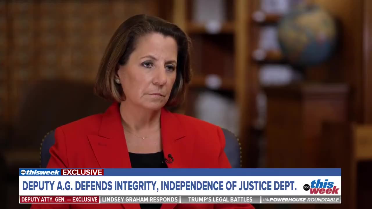 Lying Dirty Democrat, Deputy AG, Lisa Monaco, Claims DOJ's Not Politicized, Weaponized