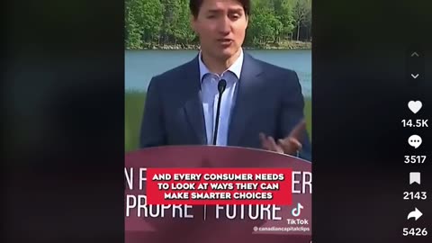 TRUDEAU'S INFAMOUS PAPER DRINK BOX WATER BOTTLE THINGS