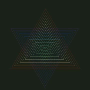 How to draw a rainbow Triangle shape in python