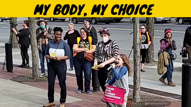 Adults Uses A Child To Promote "My Body, My Choice"