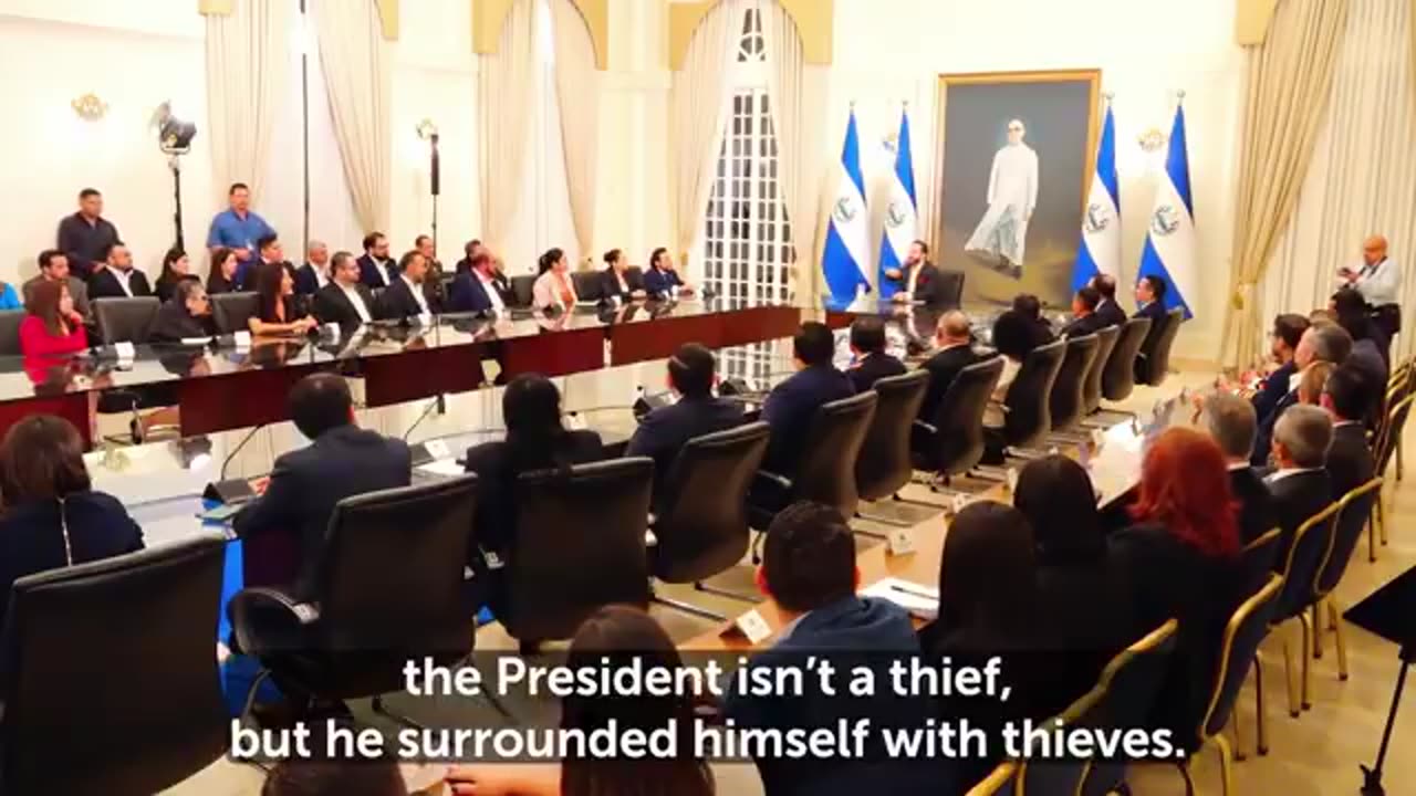 Nayib Bukele,President of El Salvador, tells executive branch they're under...