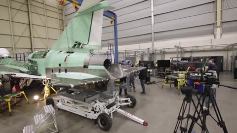 Tail Installed on NASA's X-59