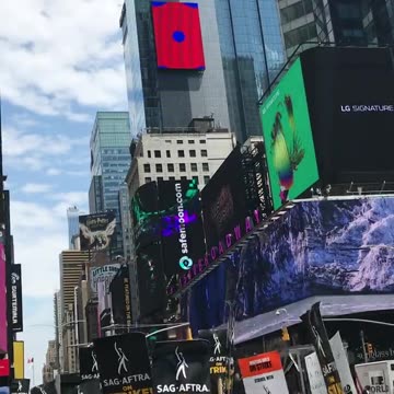 SAG-AFTRA members on strike in New York City