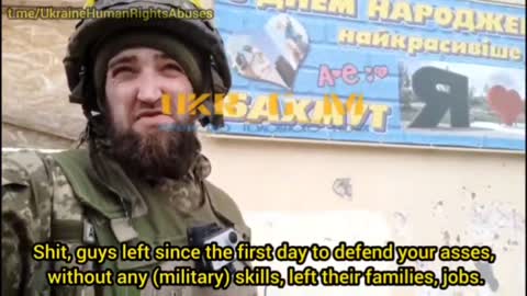 An appeal from an Ukrainian soldier