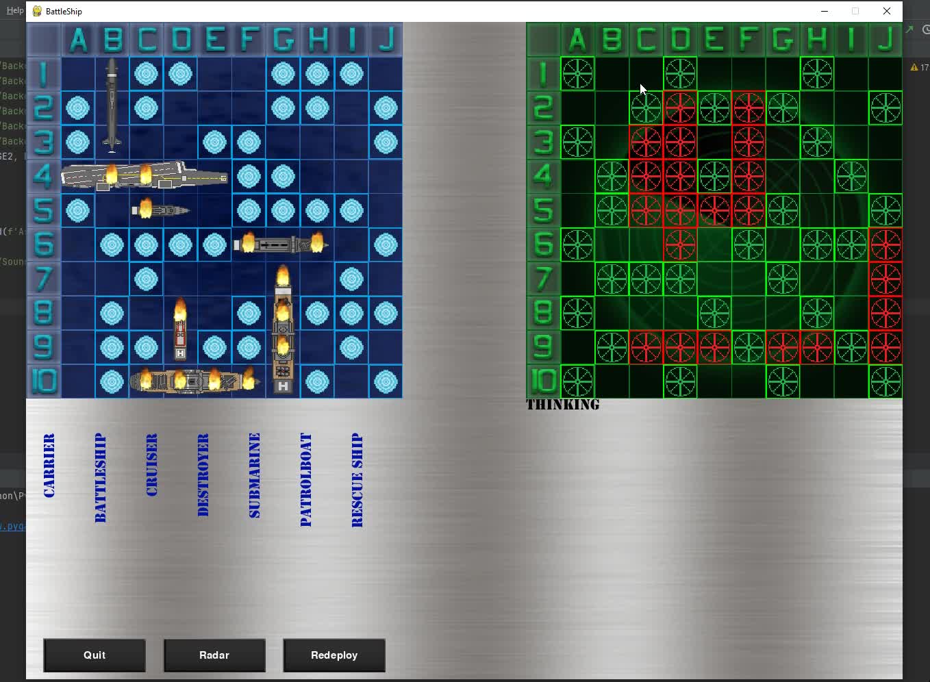 Battleship - Demo | Python | Pygame Module | Programming Beginners