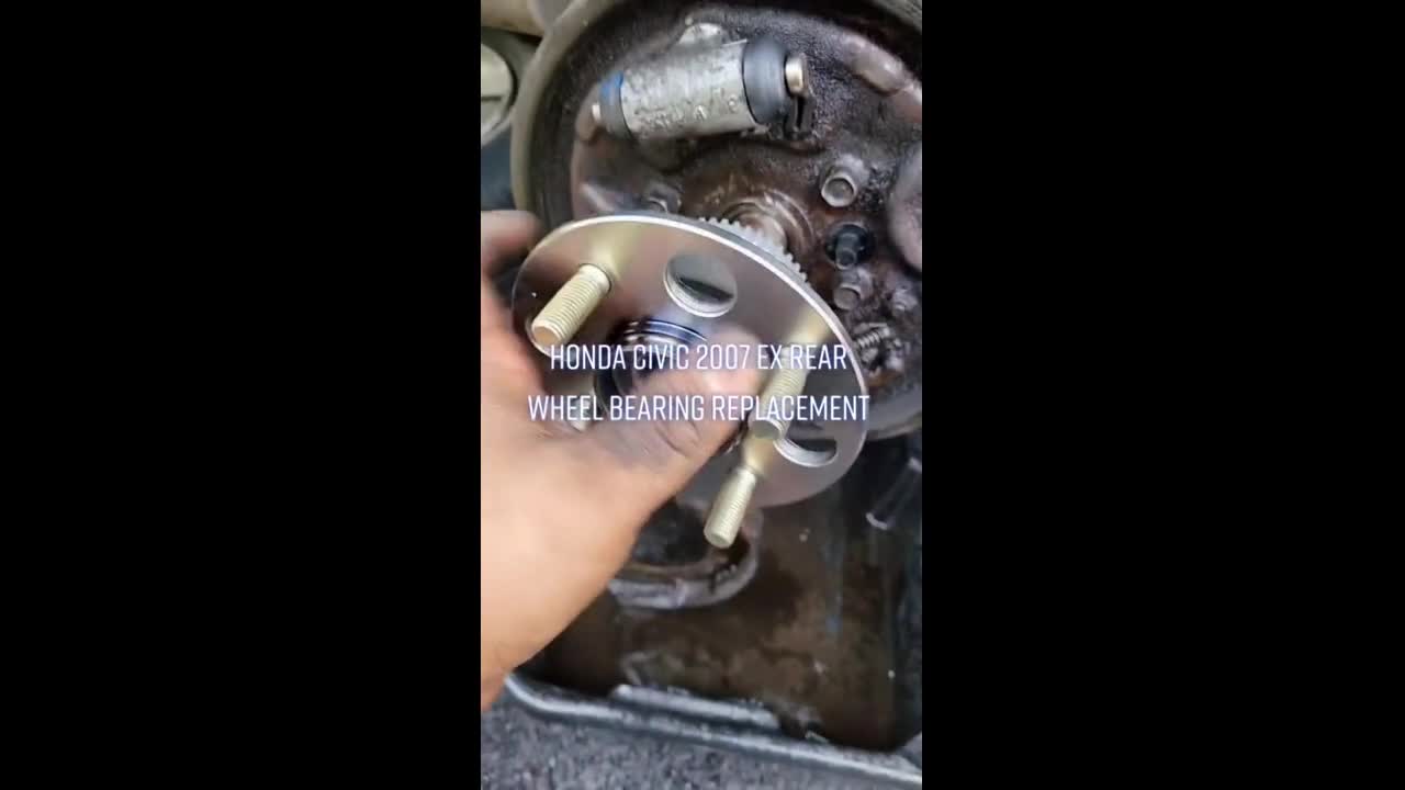 Honda Civic 2007ex Rear Wheel Bearing Replacement