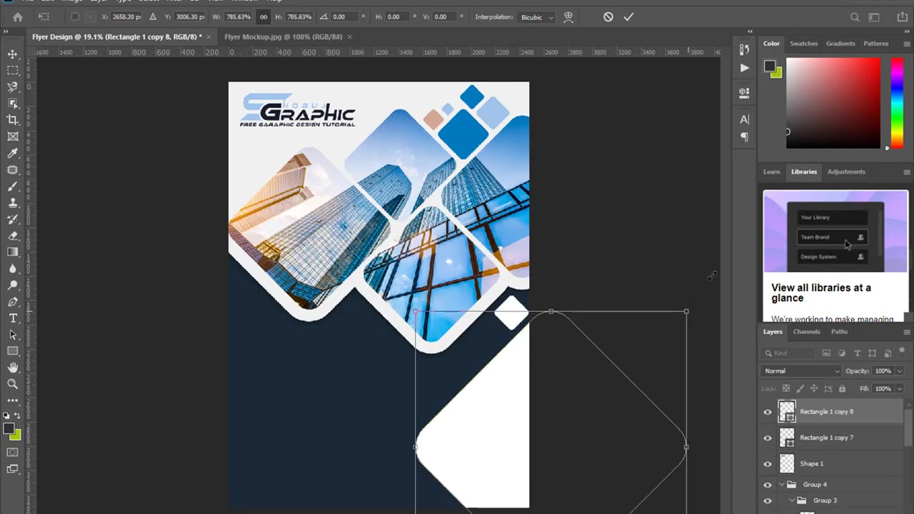 Professional Business Flyer Design Photoshop Tutorial