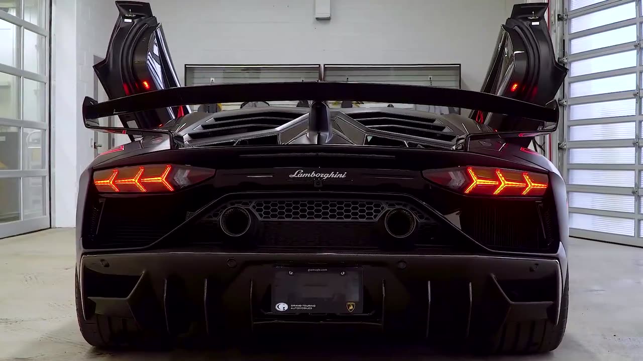 Mysterious black Lamborghini Aventador SVJ beauty #lookcartv #suppercar