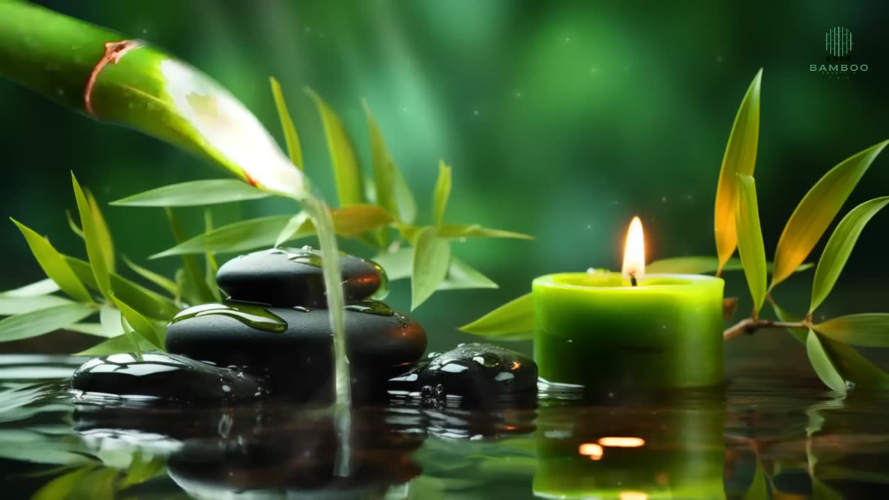 Unwind and Sleep Better with Calming Bamboo Water Fountain Music