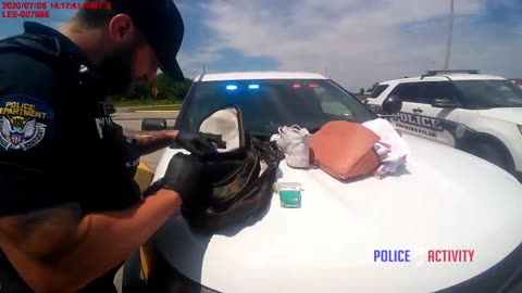 Suspect Trying To Flee From Police Officers While Handcuffed