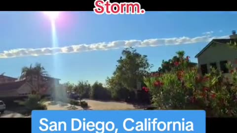 Hurricane Hillary and weird clouds