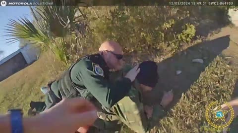 Body cam footage shows Bay County Sheriff’s Office catch man after car theft chase