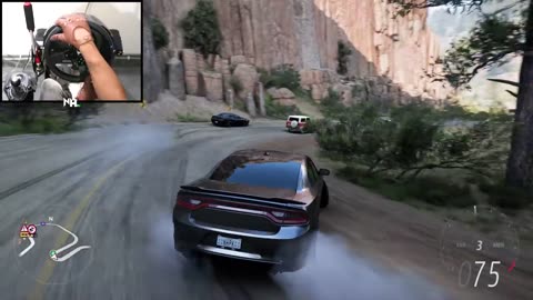 Dodge demon & Dodge srt Hellcat Steering Wheel gameplay. (Cruise) Forza Horizon 5
