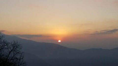 sunrise From rest camp mardi trek.