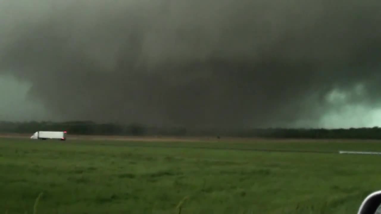 Large, EF-5 Tornado About to Cross I-65, Tanner, AL - April 27, 2011
