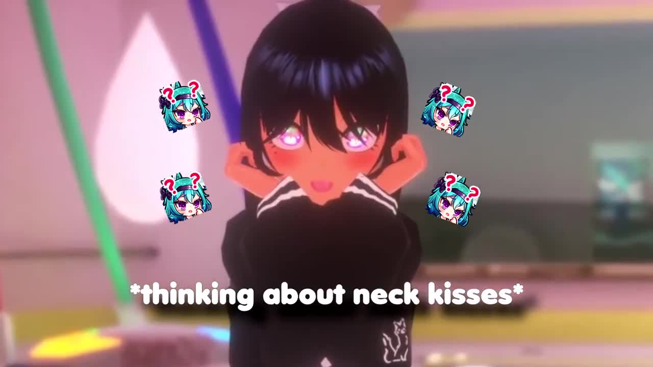 Kisses on the neck