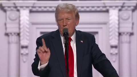 The man and hour president Donald Trump accepts the nominee for president of United States 7/21/24