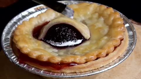 Eye spy with my little eye a delicious cherry pie #halloweentreats #halloween