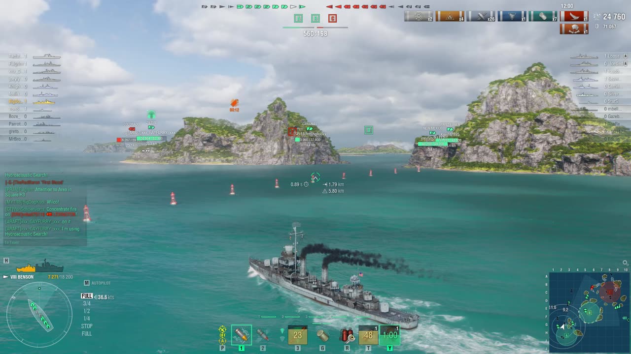 Benson — American Tier VIII destroyer.