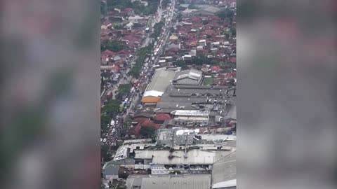 Video captures rare, dramatic tornado in Indonesia