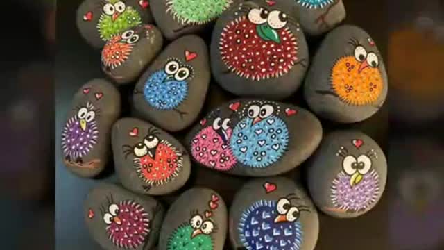 top 100+ creative and nicely Rock stone painting ideas