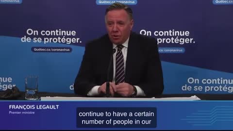 ▶ EXTRAIT-RQ + LIENS parus (1er Fév 22) : Legault - We have to accept more deaths...