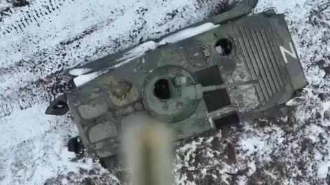 Insane Detonation of Russian BMP With a Single Perfectly Dropped Grenade