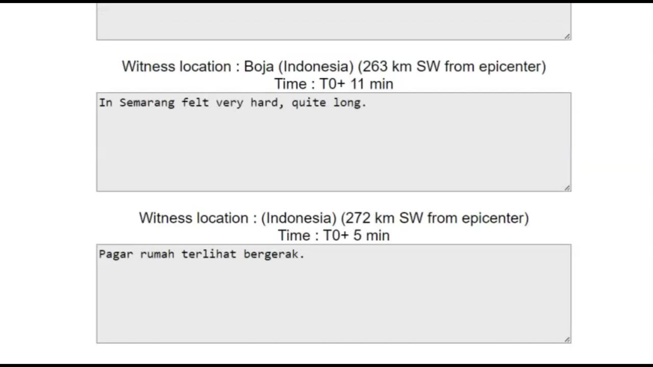 Very Strong Earthquake With Damage M 6.5 Bawean island, Paciran, Indonesia