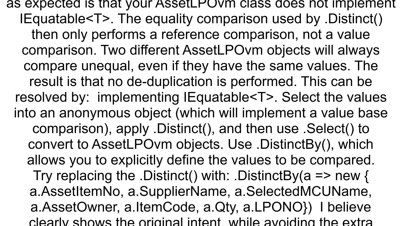 How to apply group by instead of distinct when need only unique rows